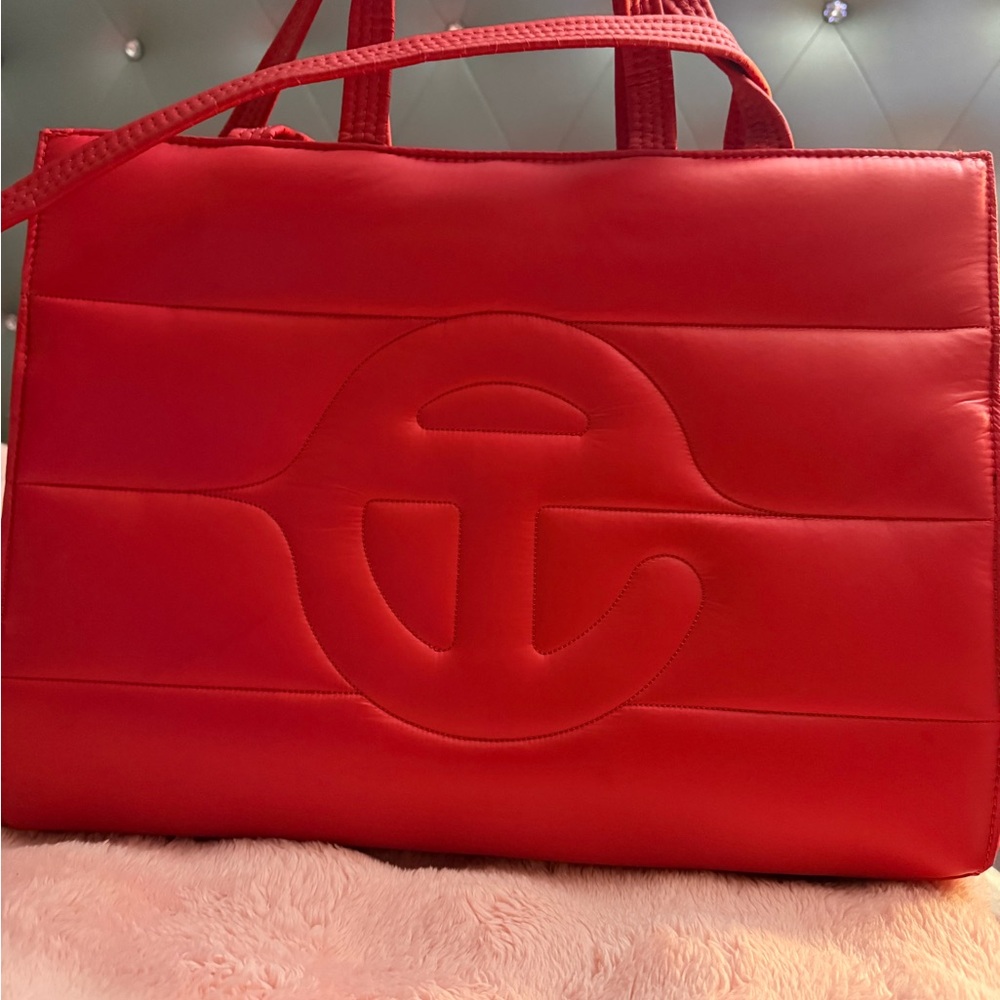 Red Designer TELFAR Bag